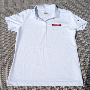 Nike Golf‎ SMIRNOFF vodka white golf polo womens M